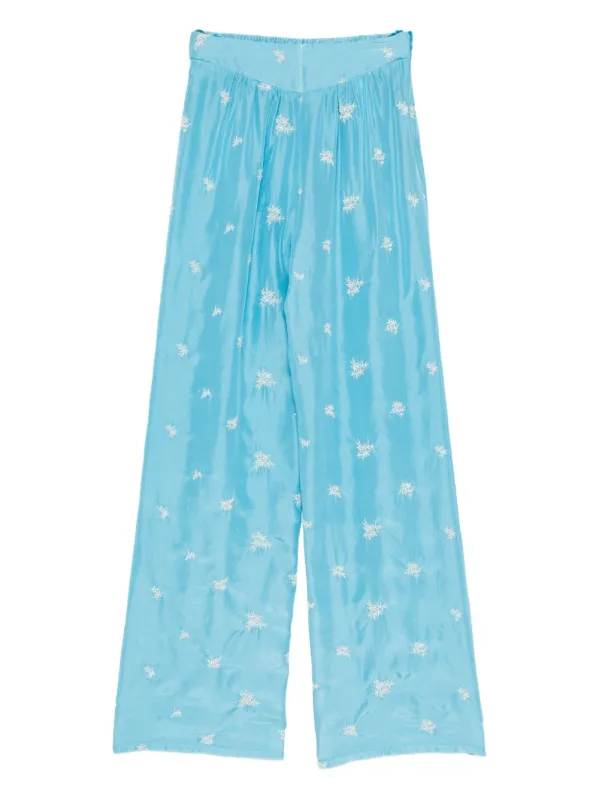 Embroidered Silk Trousers made by Forte Forte