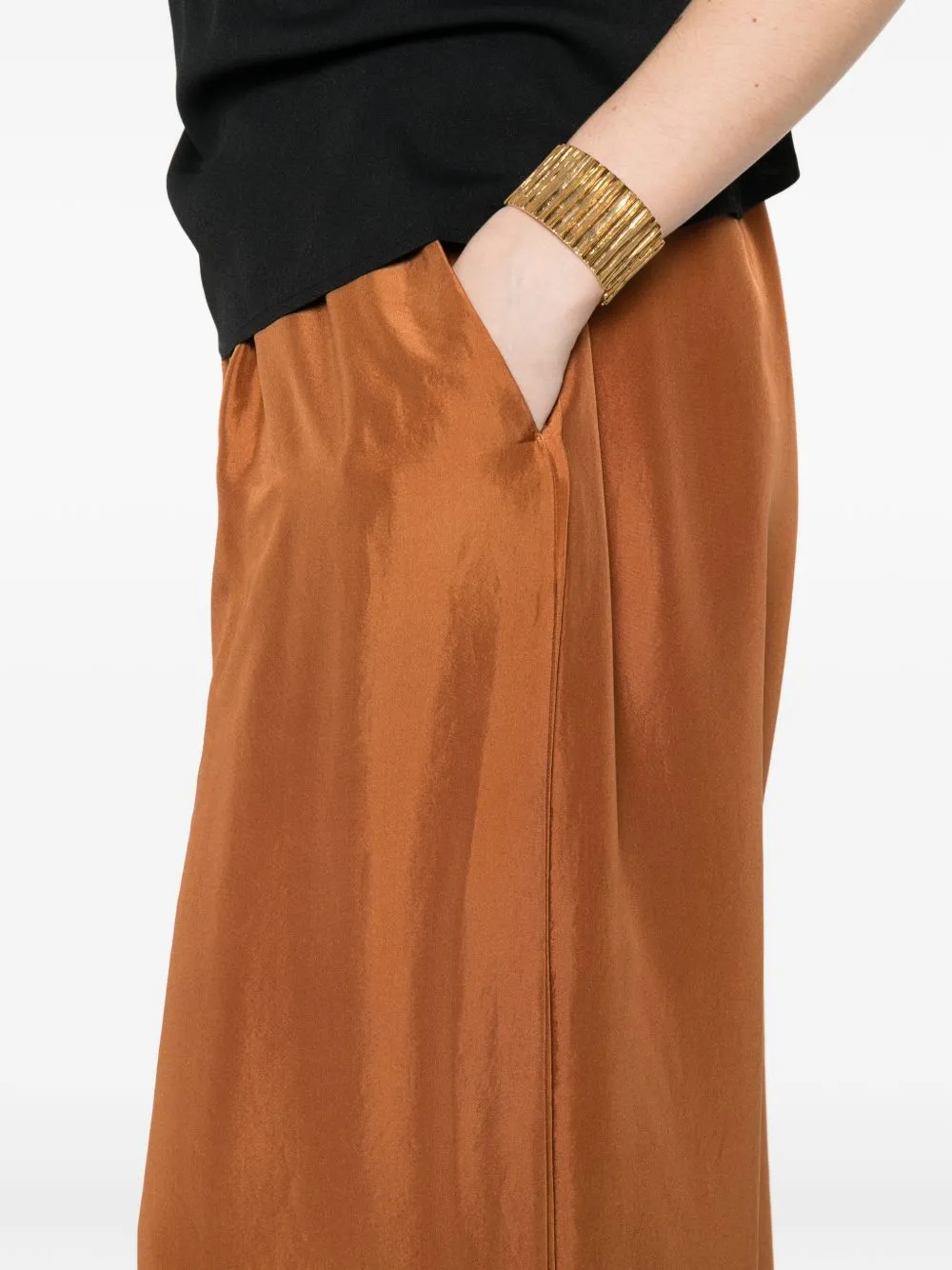 Silk Drawstring Trousers sold by Wanan Luxury product image thumbnail 3