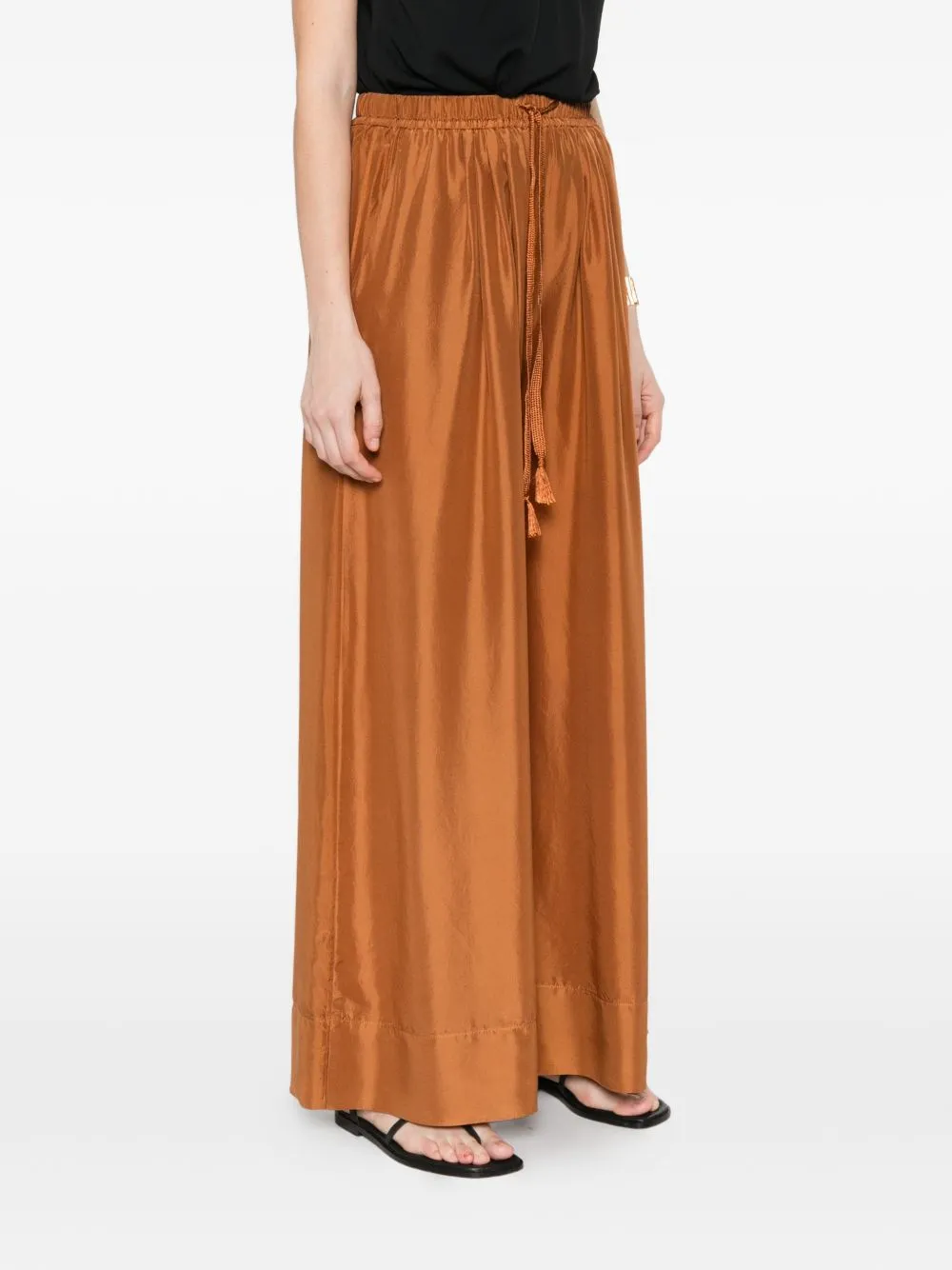 Silk Drawstring Trousers sold by Wanan Luxury product image thumbnail 4