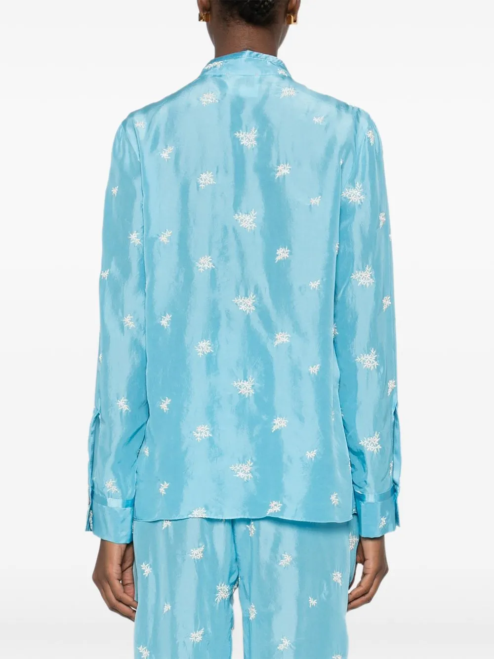 Embroidered Silk Shirt sold by Wanan Luxury product image thumbnail 5