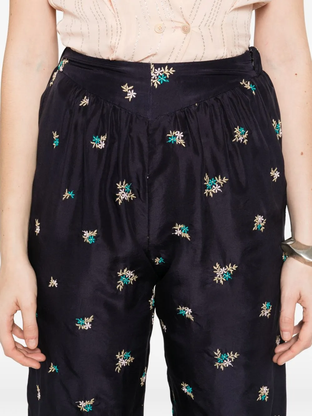 Embroidered Silk Trousers sold by Wanan Luxury product image thumbnail 4