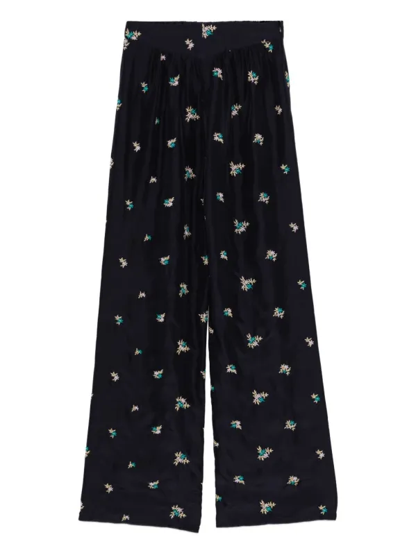 Embroidered Silk Trousers made by Forte Forte
