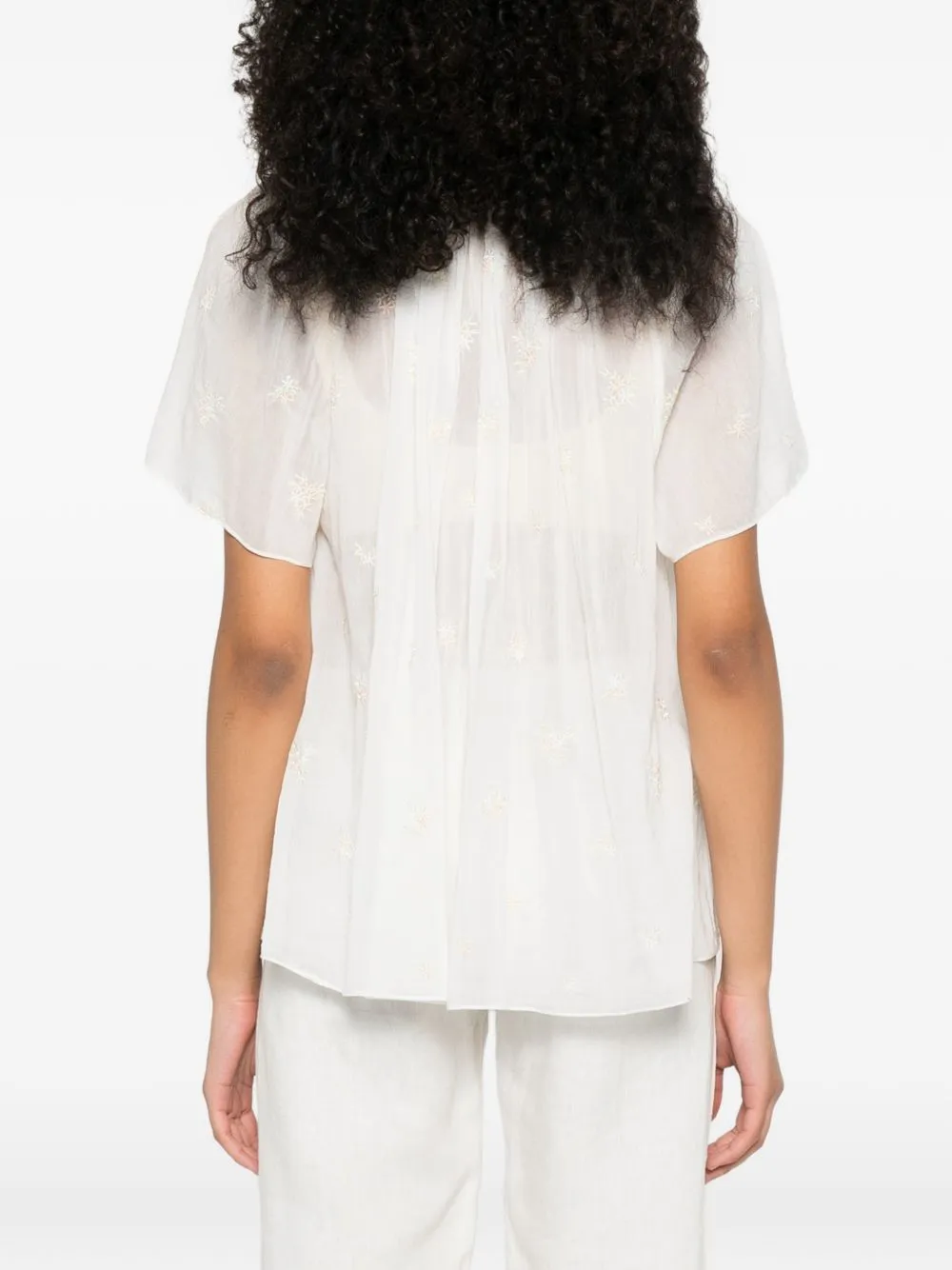 Embroidered Cotton Shirt sold by Wanan Luxury product image thumbnail 4