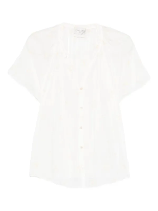 Embroidered Cotton Shirt made by Forte Forte