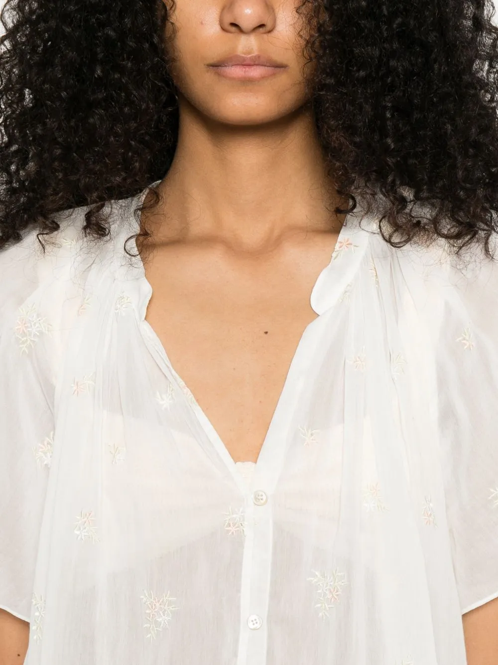 Embroidered Cotton Shirt sold by Wanan Luxury product image thumbnail 2