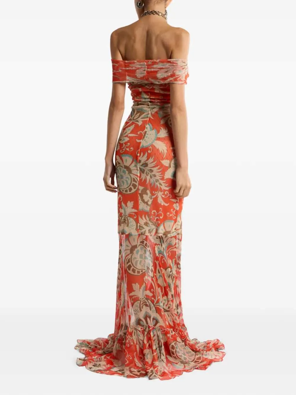 Long Dress With Floral Print sold by Wanan Luxury product image thumbnail 3
