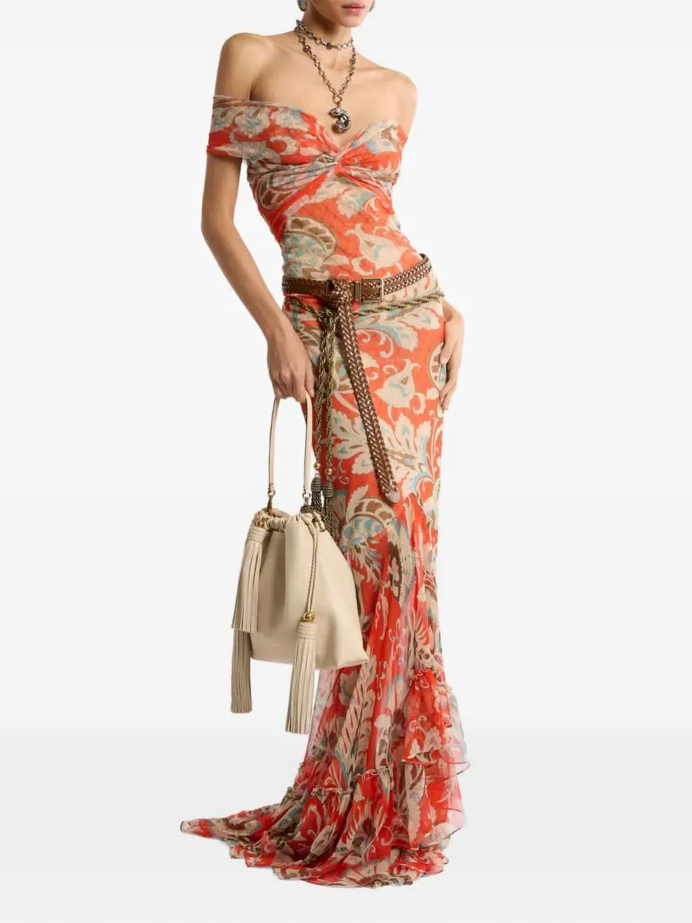 Long Dress With Floral Print sold by Wanan Luxury product image thumbnail 2