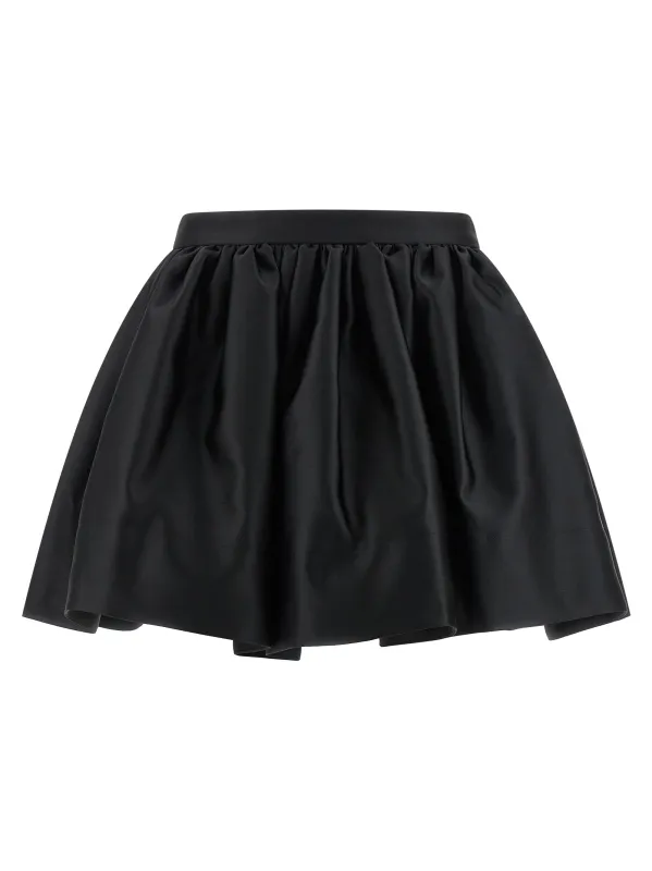 Satin Skirt Black made by Rabanne