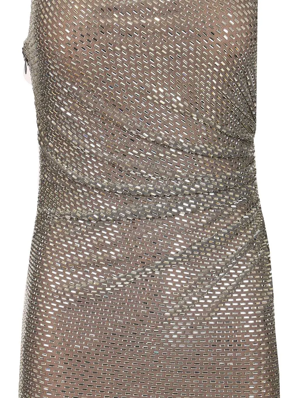 Grey Rhinestone Drape Maxi Dress Dresses Grey sold by Wanan Luxury product image thumbnail 4