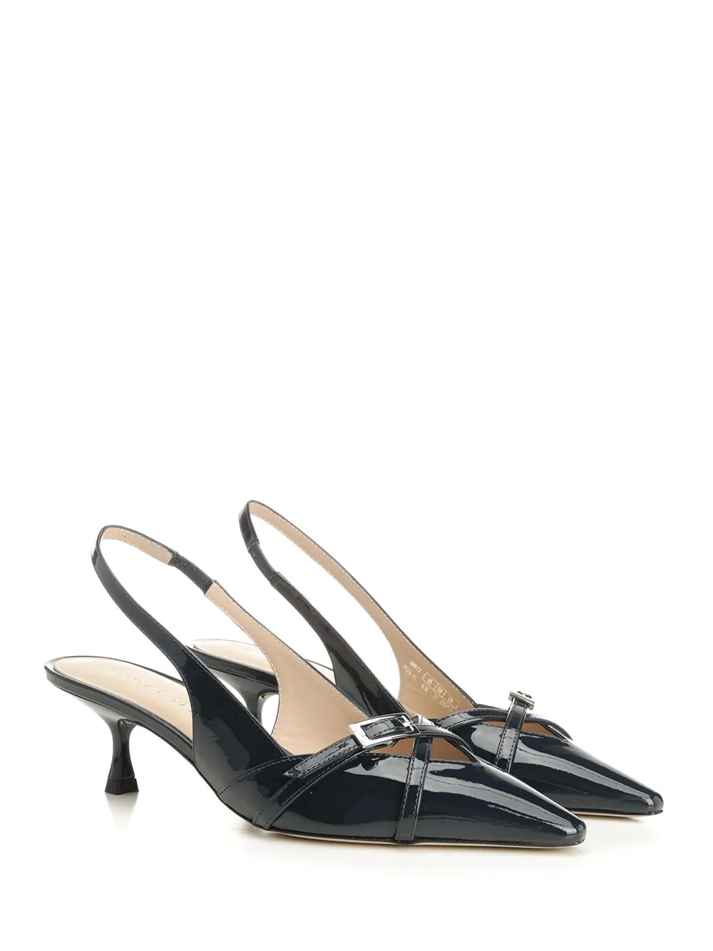 Georgie Slingback In Blue Patent Leather Pumps Blue sold by Wanan Luxury product image thumbnail 2