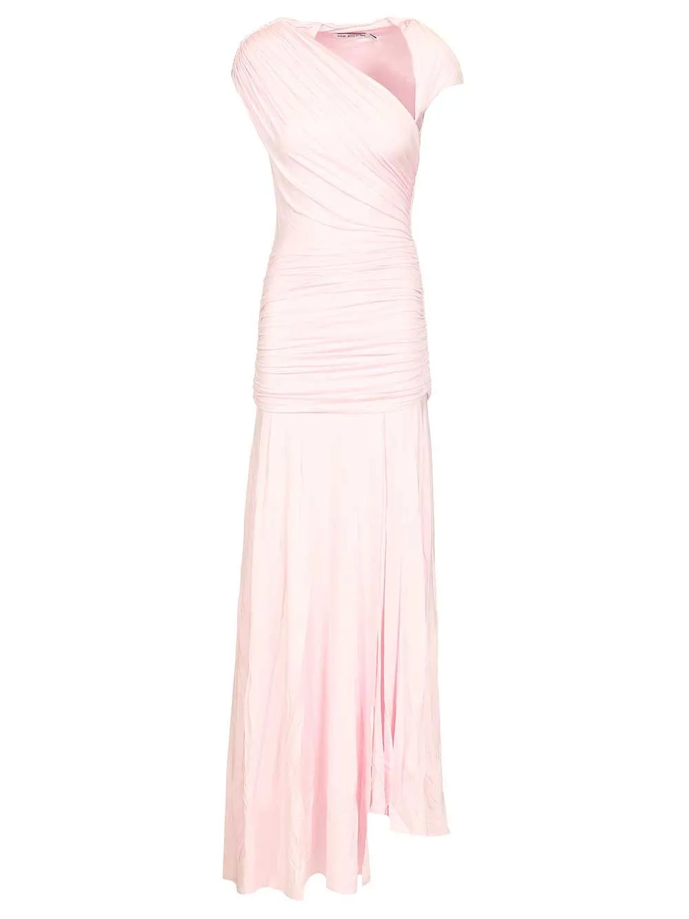 Pink Jersey Draped Maxi Dress Dresses Rose sold by Wanan Luxury