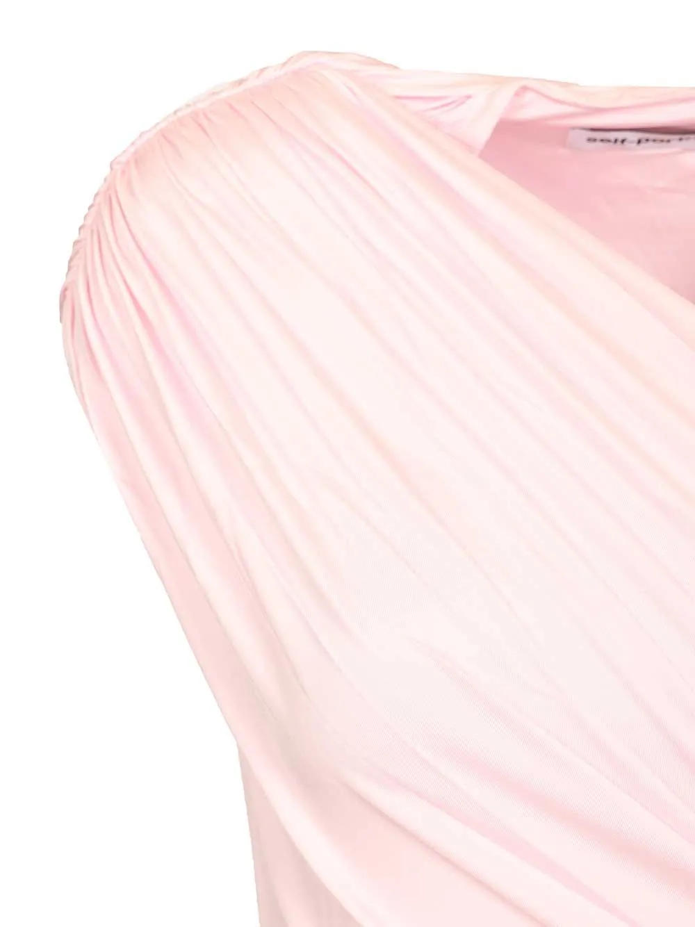 Pink Jersey Draped Maxi Dress Dresses Rose sold by Wanan Luxury product image thumbnail 5