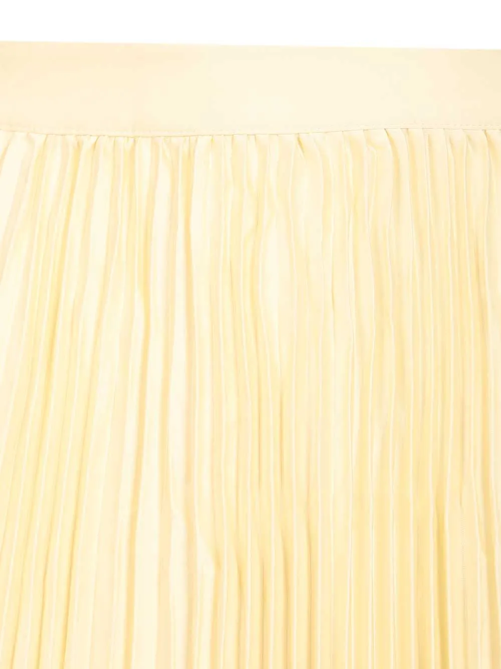 Yellow Satin Lace Midi Skirt Skirts Yellow sold by Wanan Luxury product image thumbnail 5