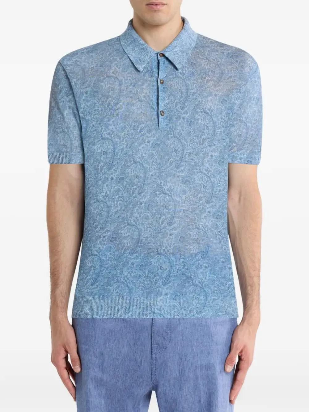 Polo Shirt With Floral Pattern sold by Wanan Luxury product image thumbnail 2