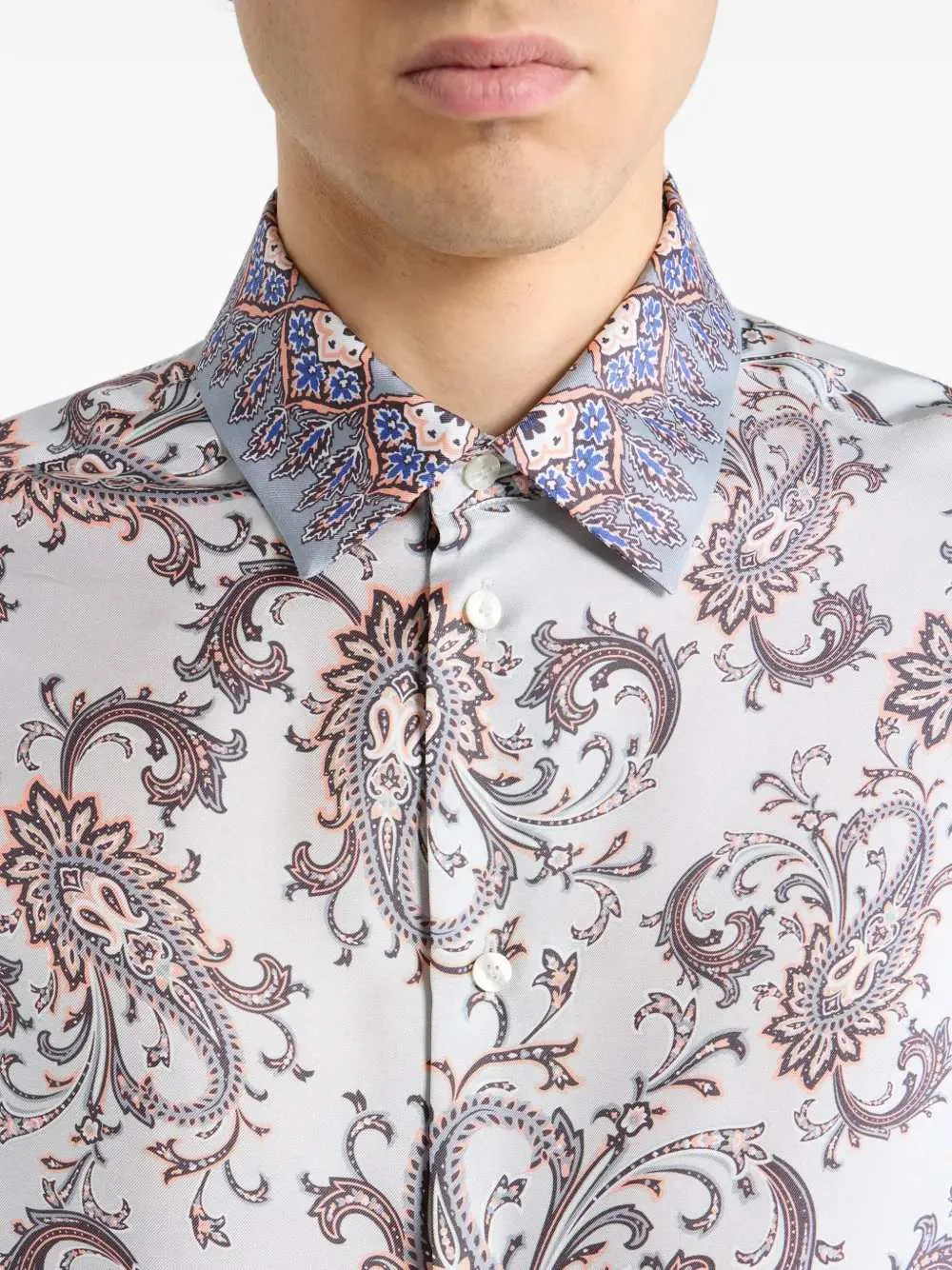 Paisley Leaf Print Shirt sold by Wanan Luxury product image thumbnail 4