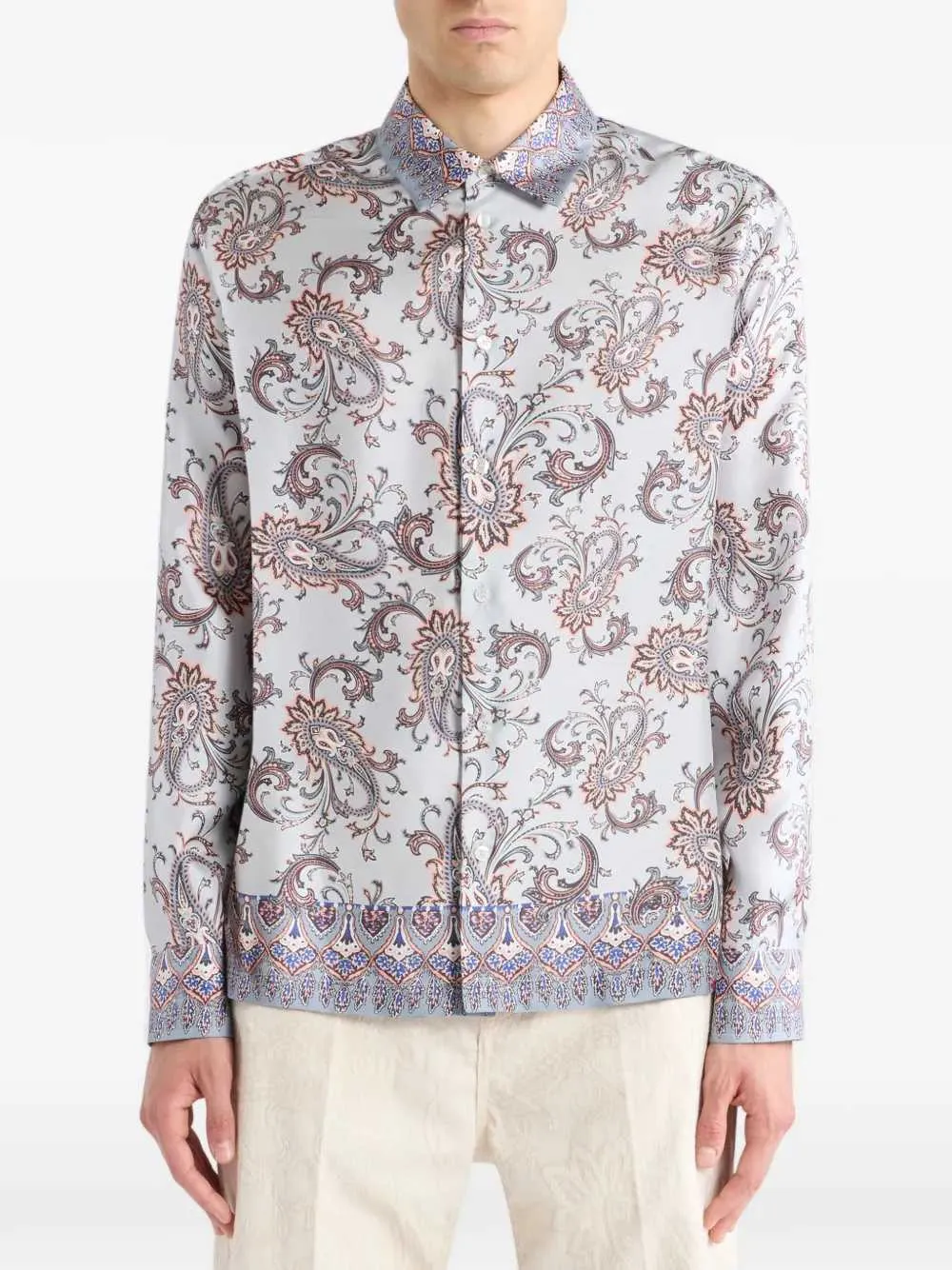 Paisley Leaf Print Shirt sold by Wanan Luxury product image thumbnail 2