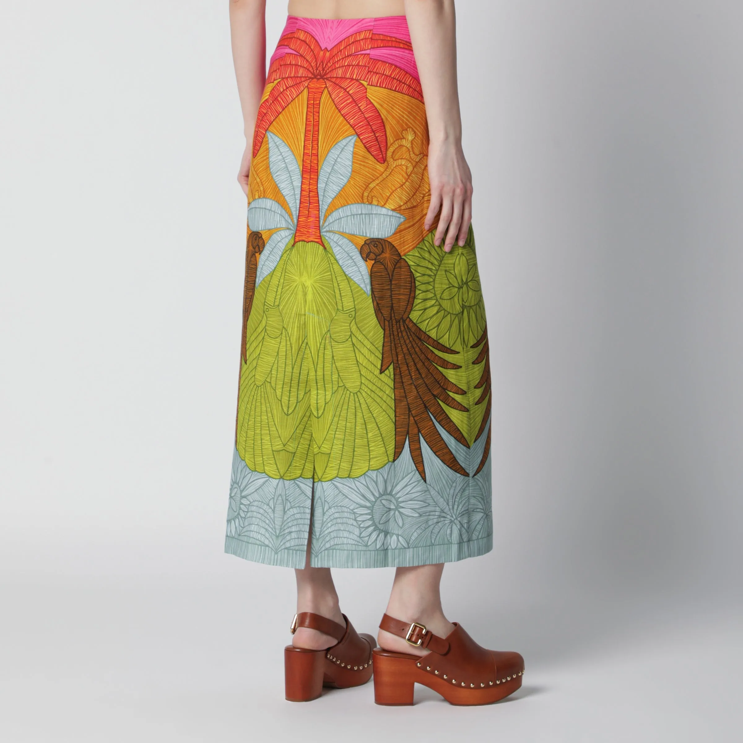 Tropical Print Midi Skirt sold by Wanan Luxury product image thumbnail 2