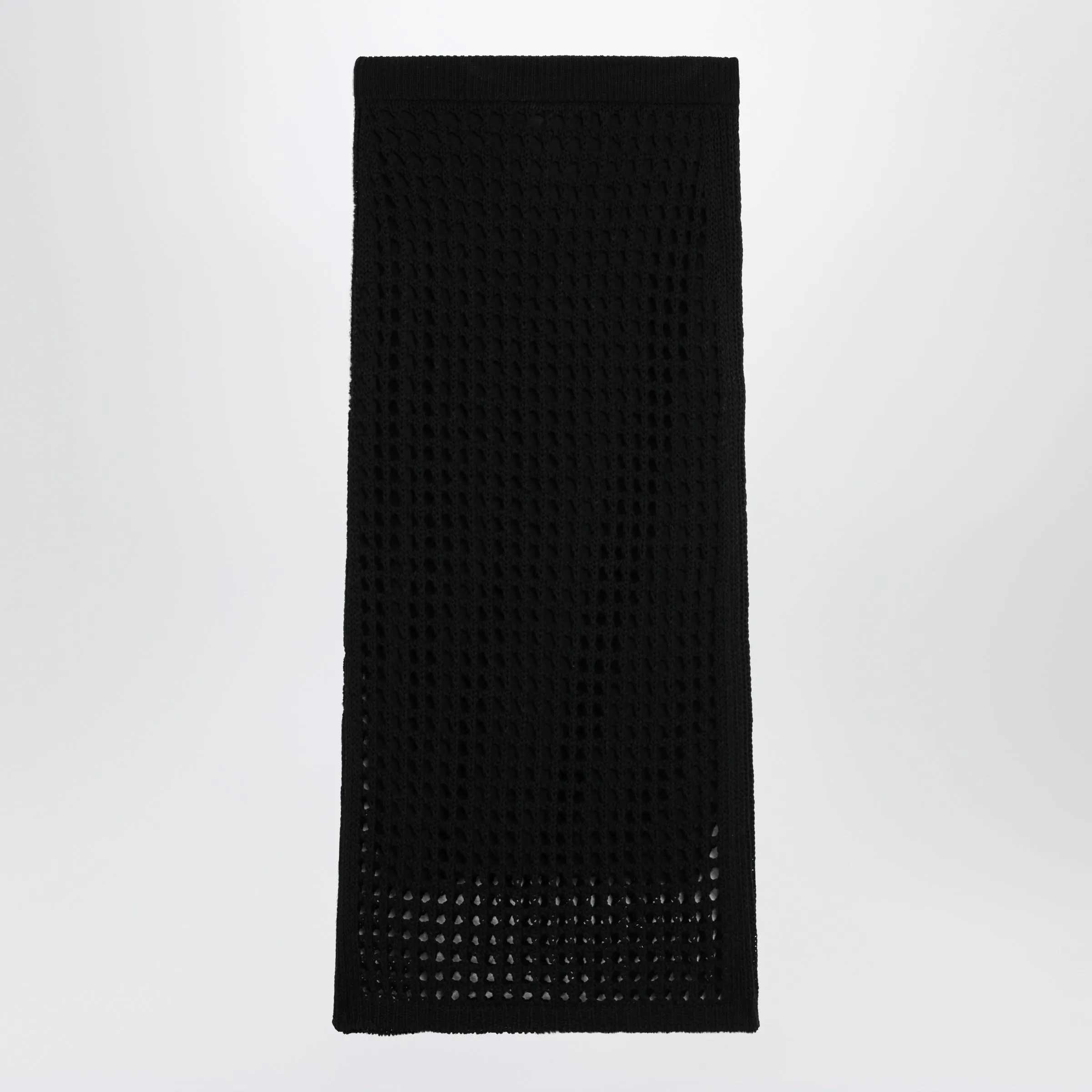 Long Sheer Net Cotton Skirt In Black sold by Wanan Luxury product image thumbnail 2