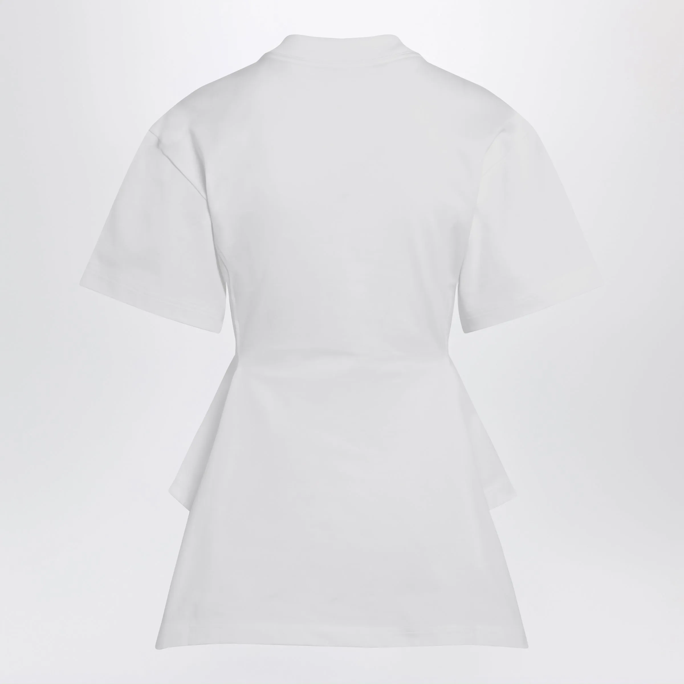 Panelled Cotton T-Shirt In White sold by Wanan Luxury product image thumbnail 2