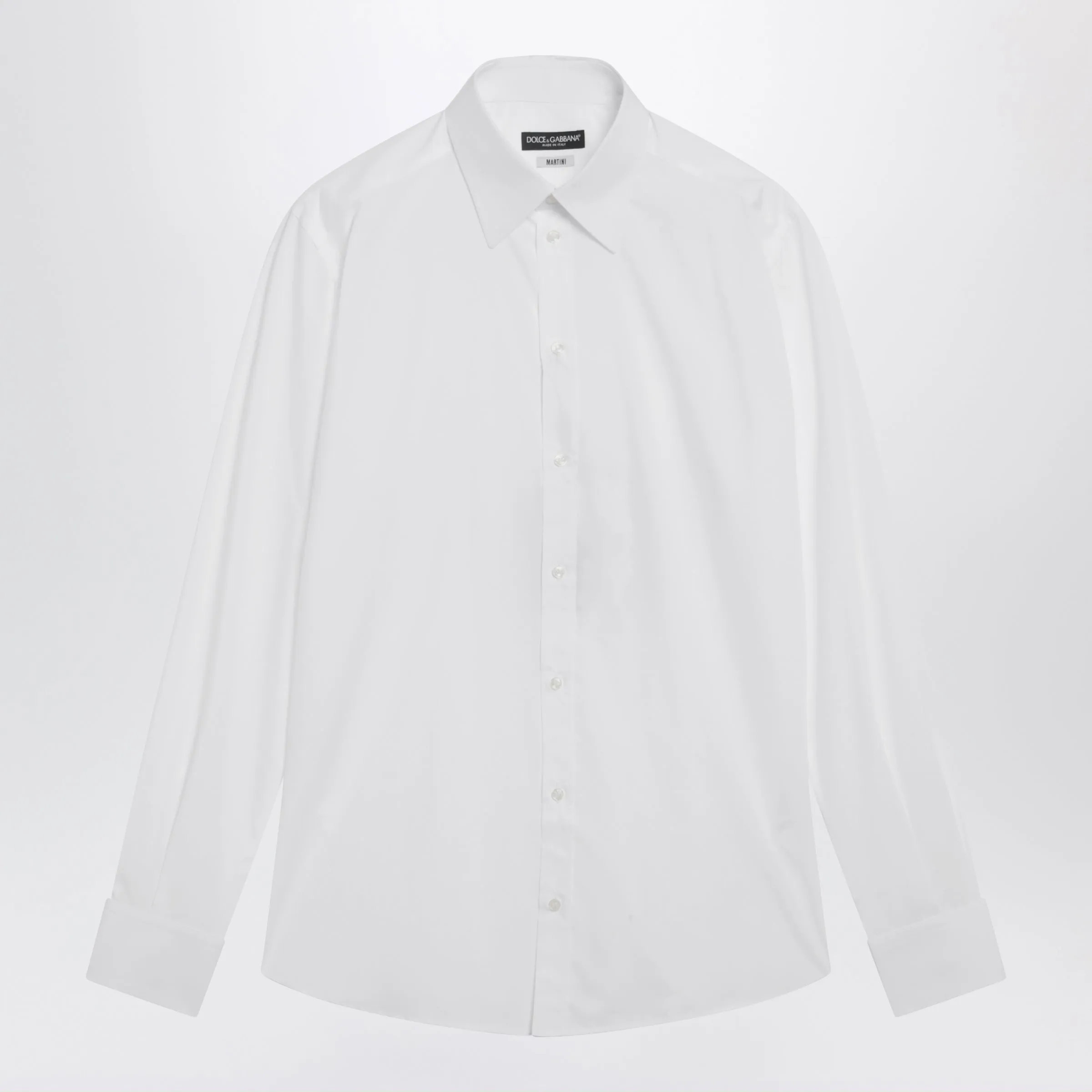 Martini White Cotton Poplin Shirt sold by Wanan Luxury
