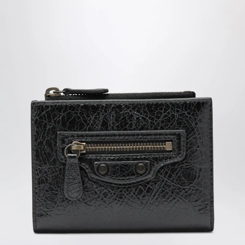 Le City Bi-Fold Lambskin Wallet In Black made by Balenciaga
