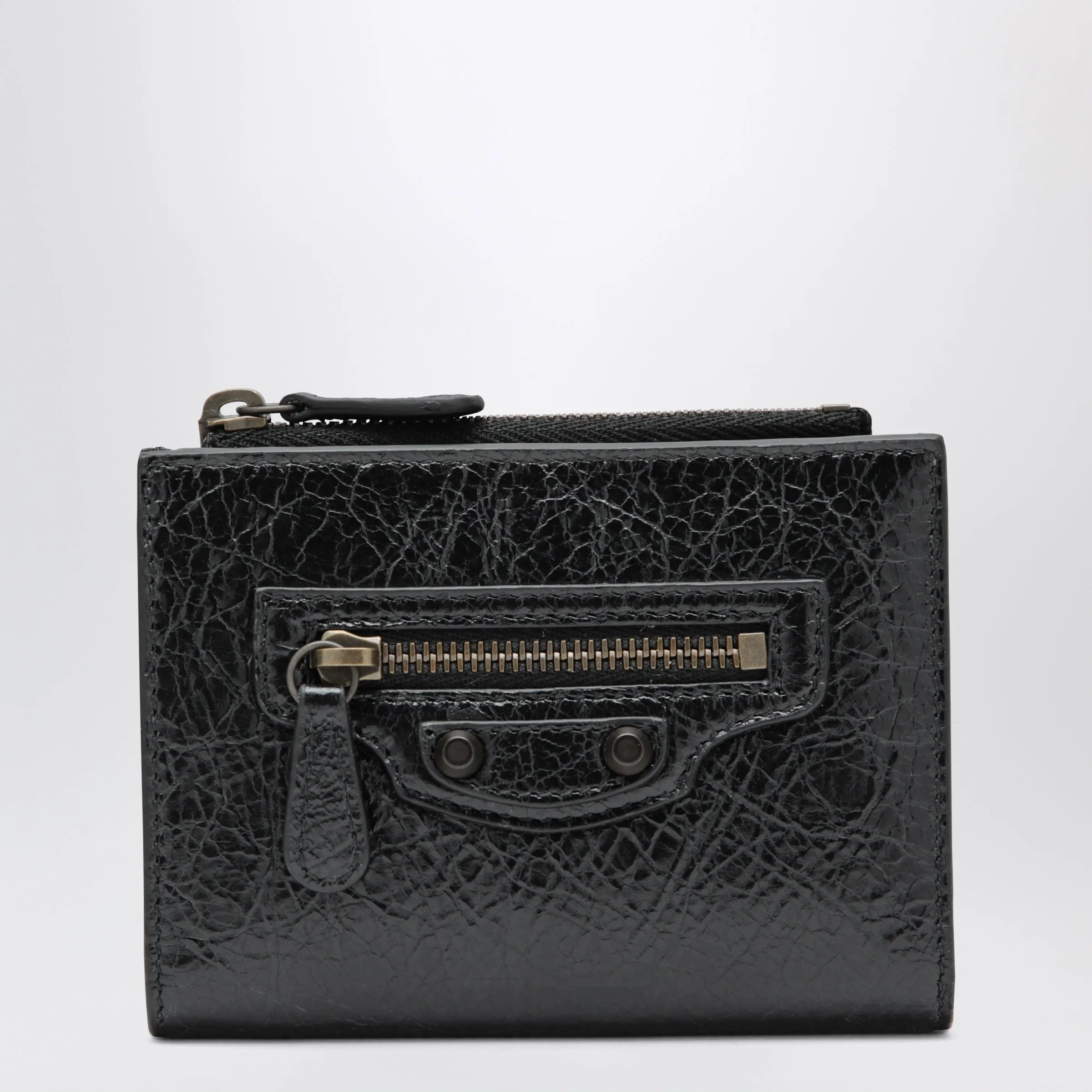 Le City Bi-Fold Lambskin Wallet In Black sold by Wanan Luxury