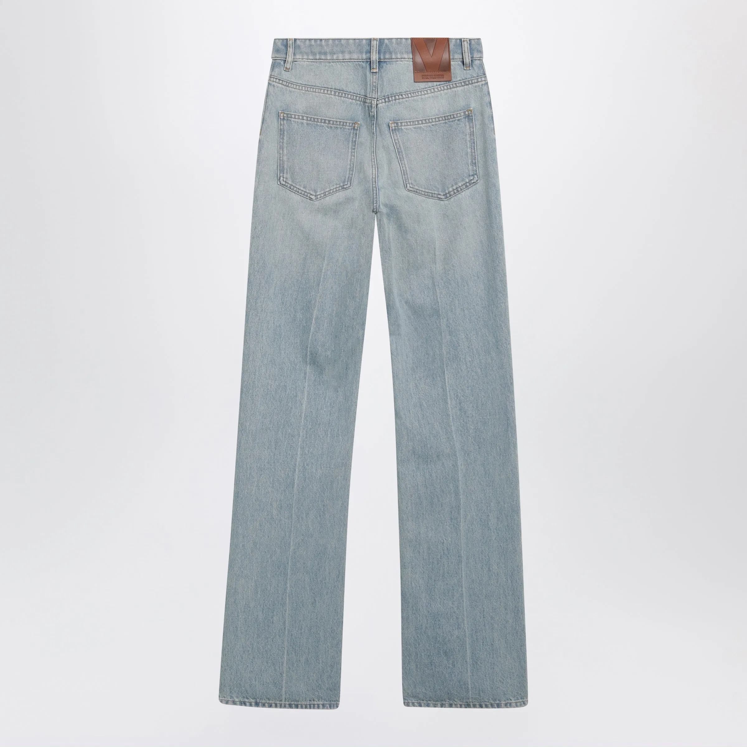 Straight-Leg Cotton Denim Jeans In Light Blue sold by Wanan Luxury product image thumbnail 2