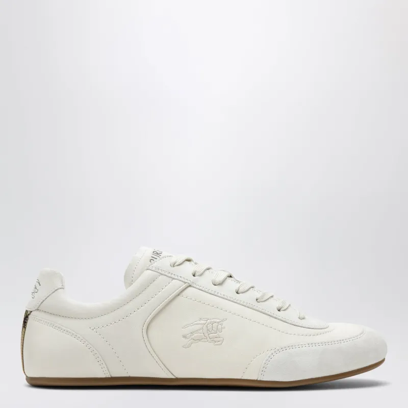 Beige Leather Knight Runner Trainers made by Burberry