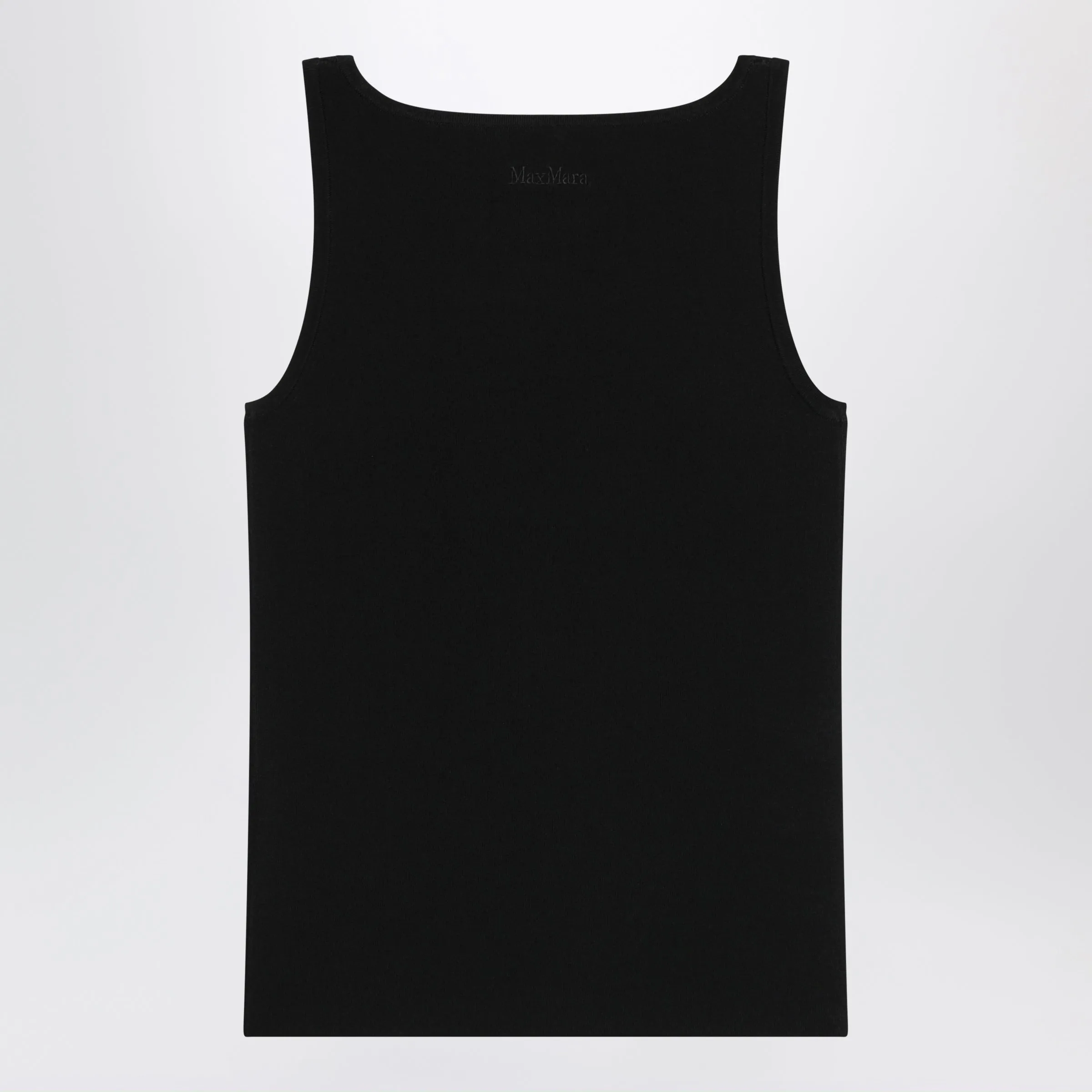 Sleeveless Viscose Crêpe Knit Top In Black sold by Wanan Luxury product image thumbnail 2