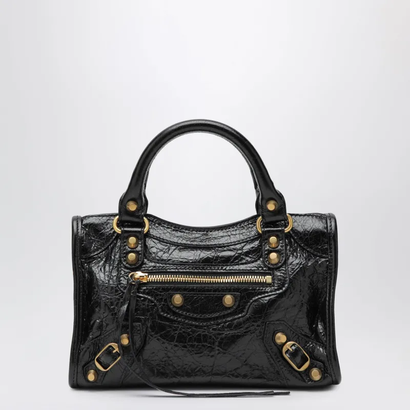Le City Mini Bag In Black Lambskin made by Balenciaga