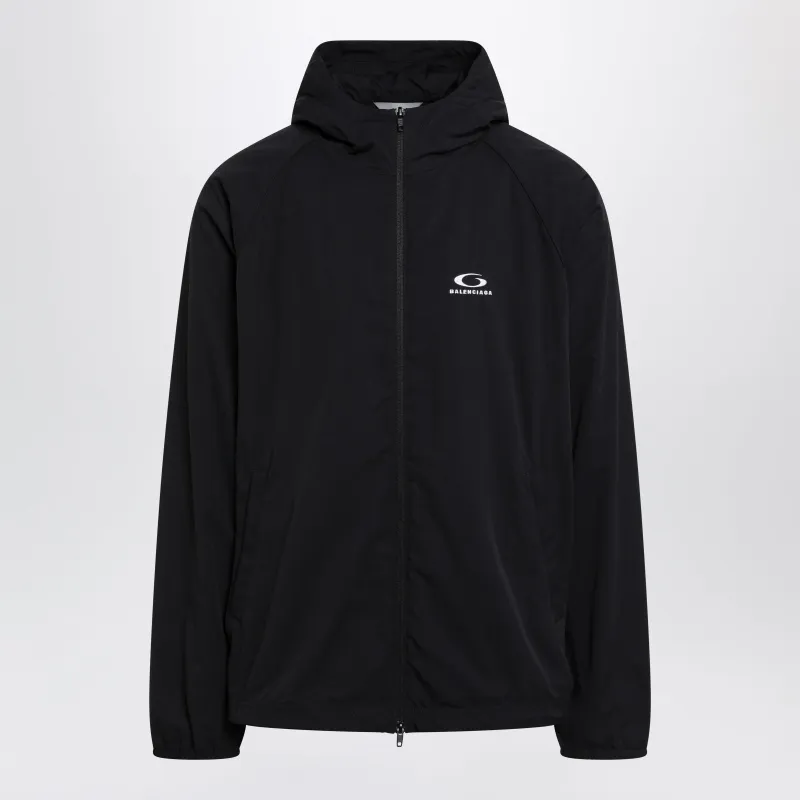Technical Hooded Track Jacket In Polyamide, Black made by Balenciaga