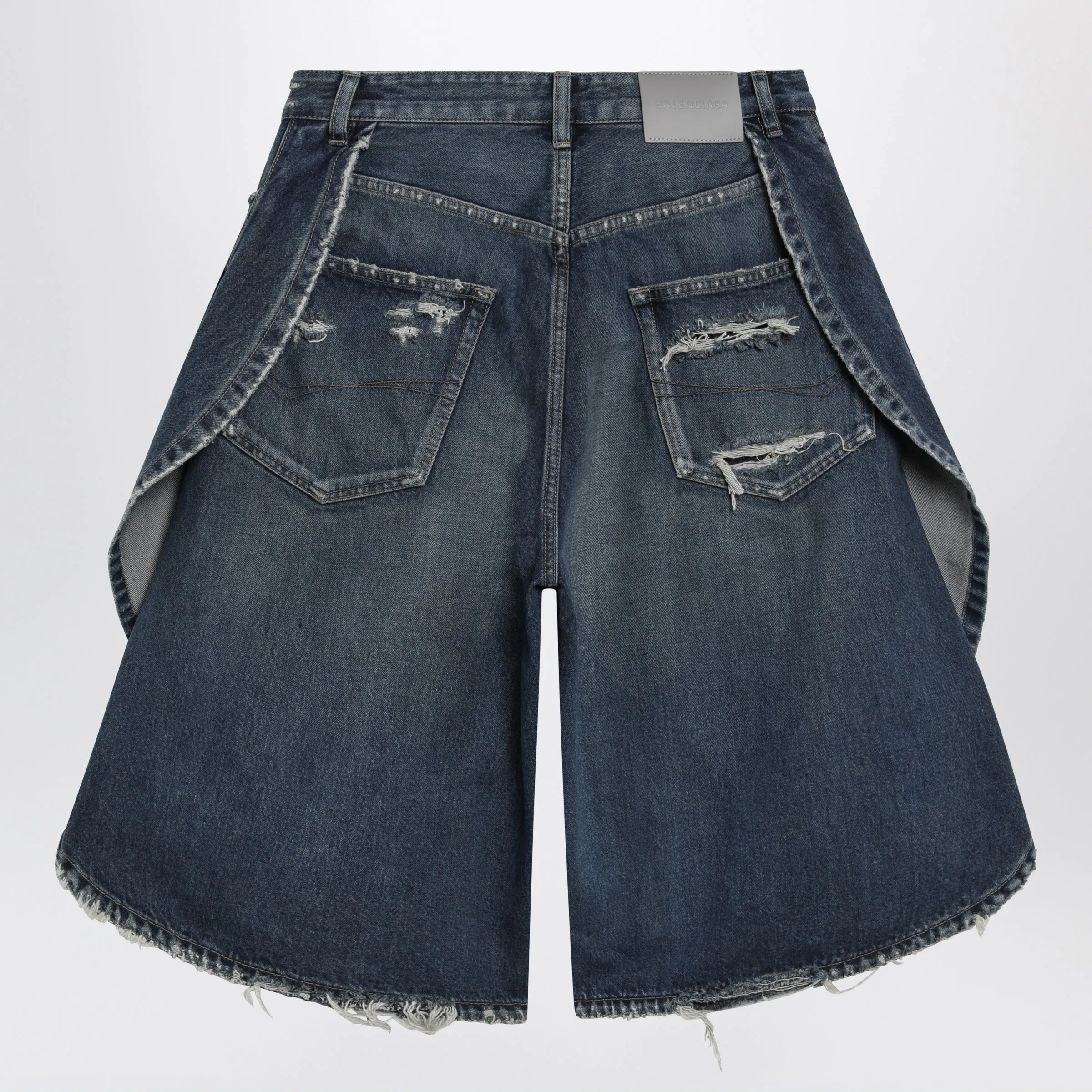 Tulipano Women's Denim Bermuda Shorts In Dark Ocean sold by Wanan Luxury product image thumbnail 2