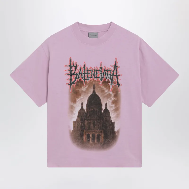 Women's Sacré Cœur T-Shirt In Jersey, Old Pink made by Balenciaga