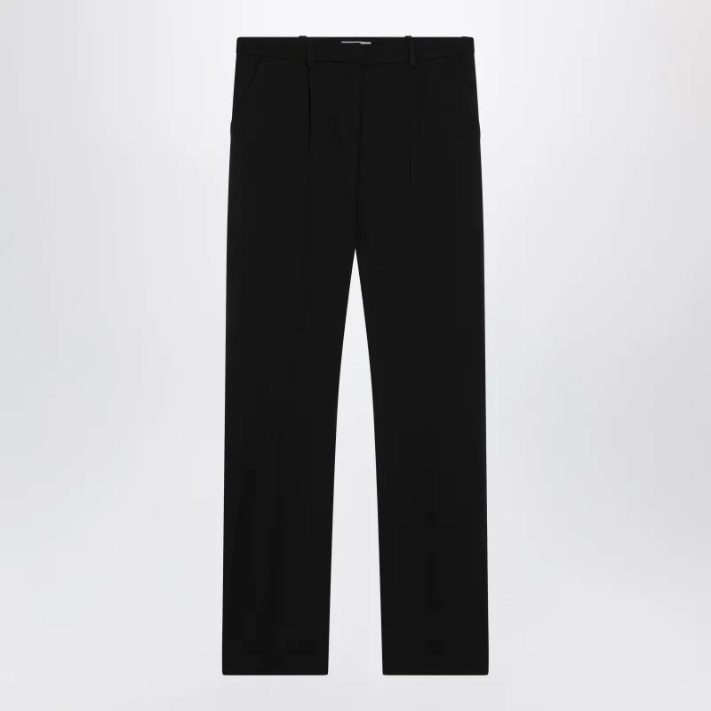 Slim Tailored Trousers In Stretch Wool Twill, Black made by Balenciaga