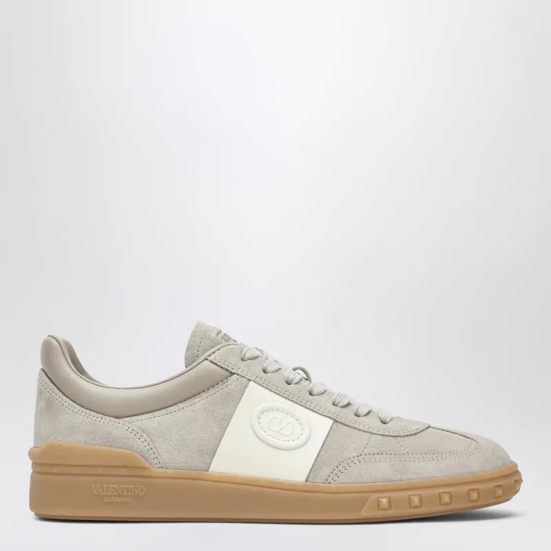 Upvillage Mixed-Material Sneakers In Beige And Ivory made by Valentino Garavani