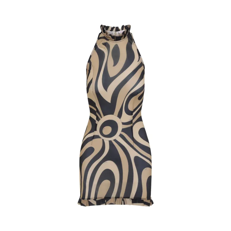 Mini Dresses Brown made by Emilio Pucci