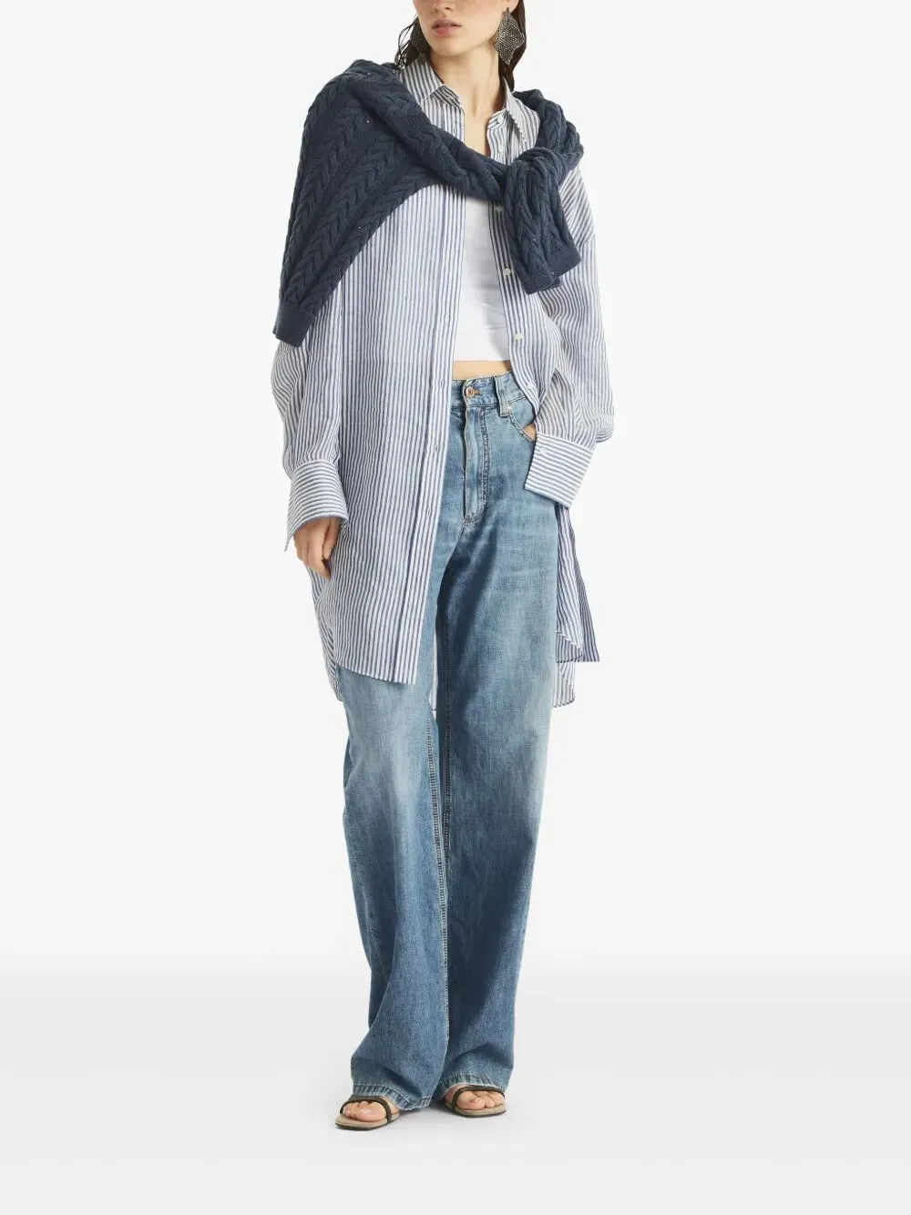 Lightweight Denim Contemporary Loose Jeans sold by Wanan Luxury product image thumbnail 2