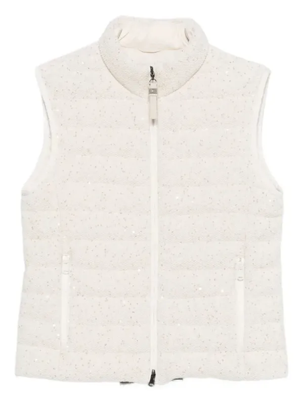 Sequined Vest made by Brunello Cucinelli