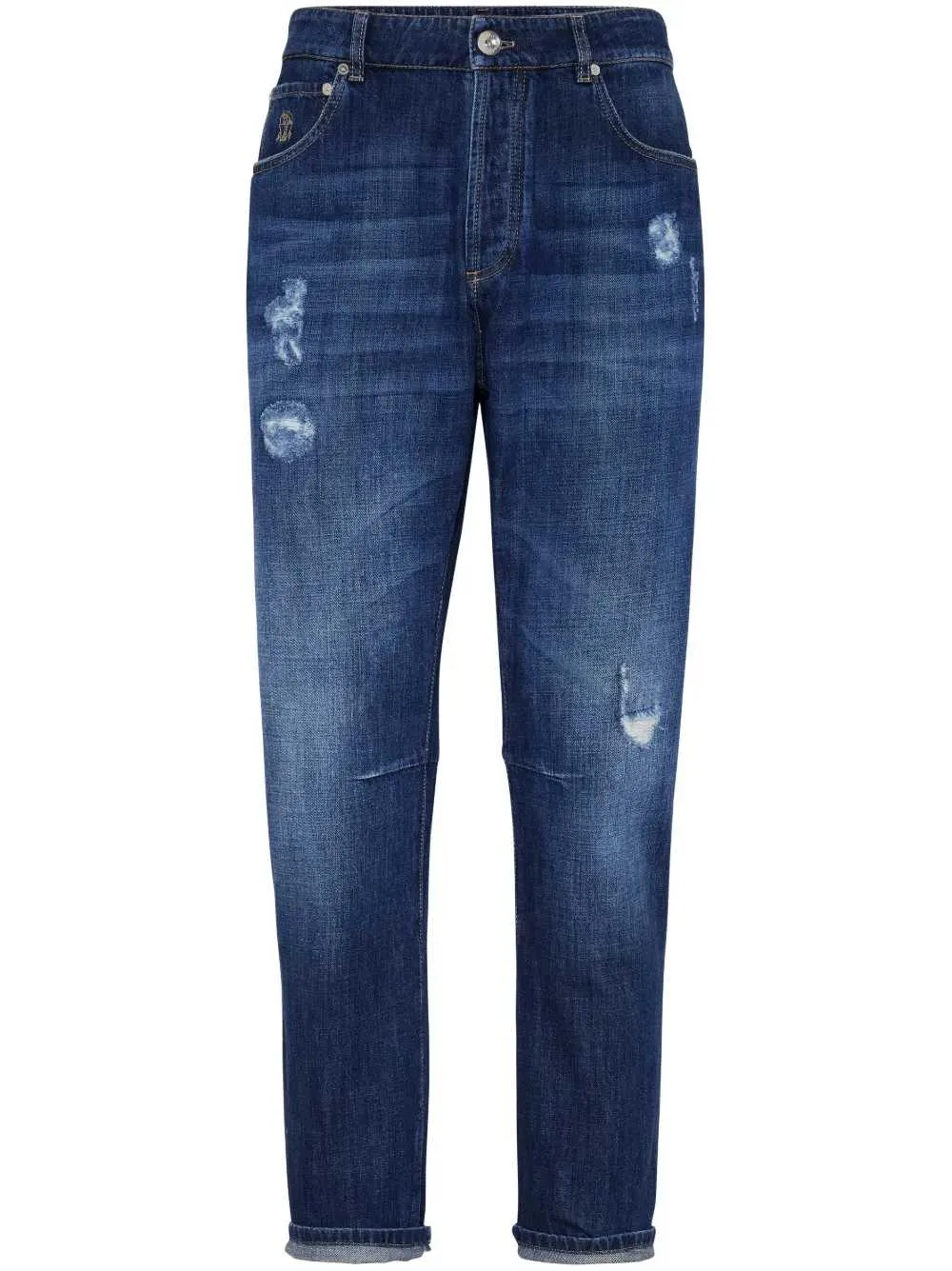 Distressed Straight Jeans sold by Wanan Luxury