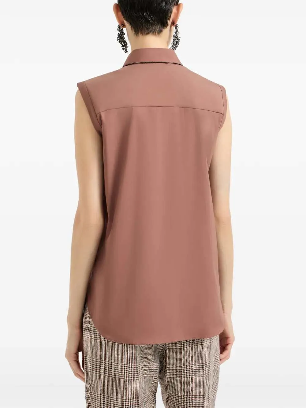 Sleeveless Shirt sold by Wanan Luxury product image thumbnail 3