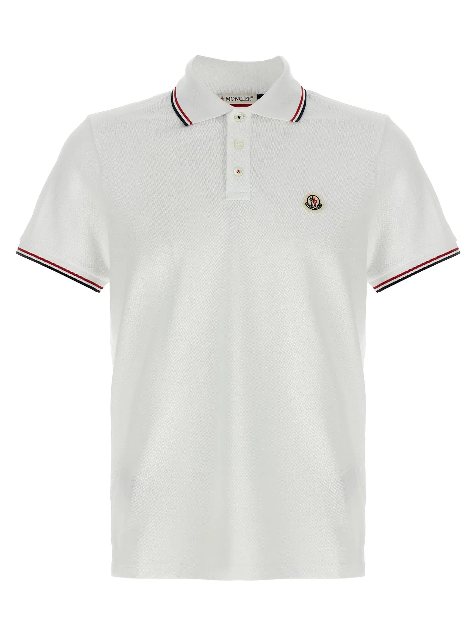 Tricolor Detail Shirt Polo White sold by Wanan Luxury