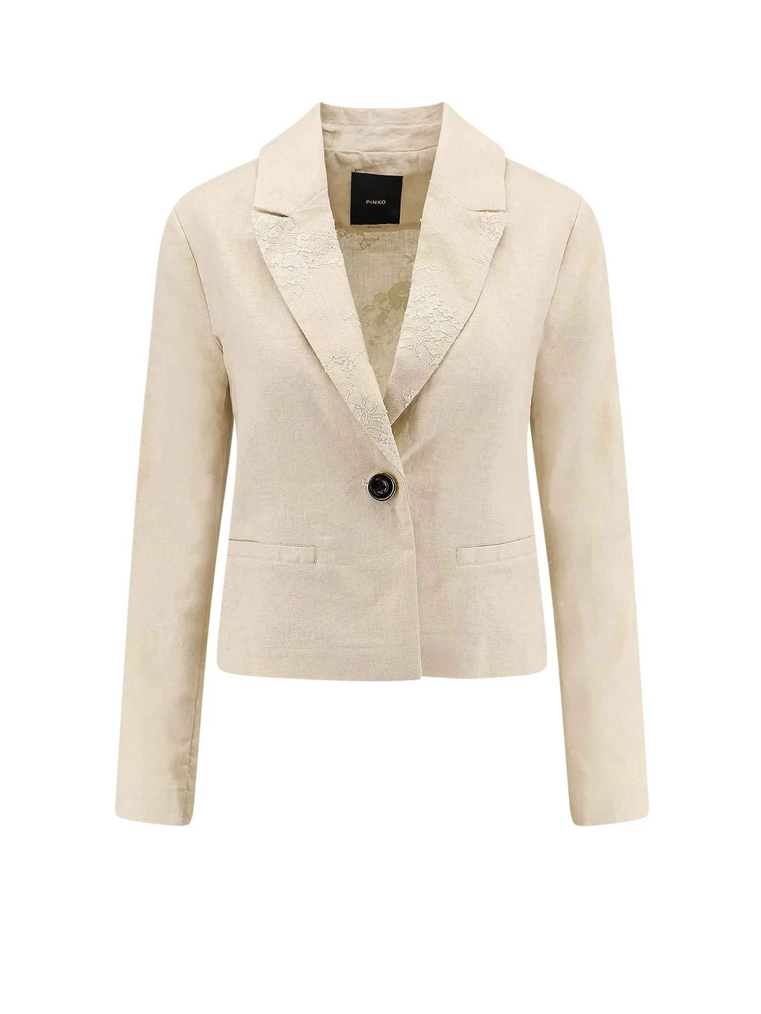 Idony Embroidered Linen Blazer sold by Wanan Luxury