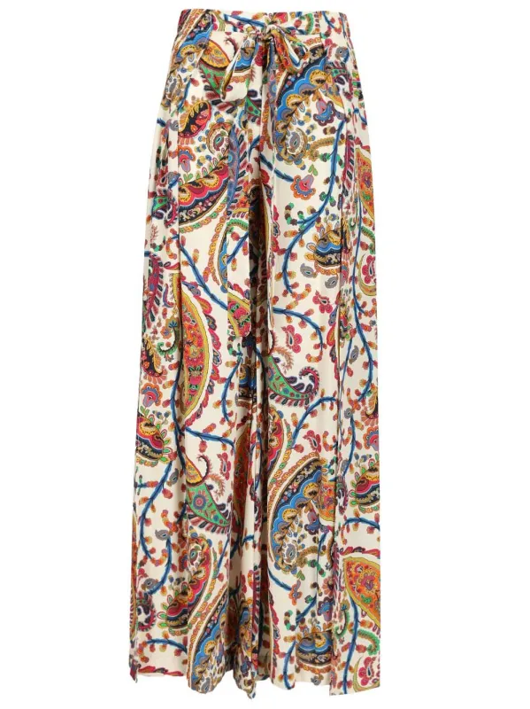 Wide Leg Trousers Multicolor made by Etro