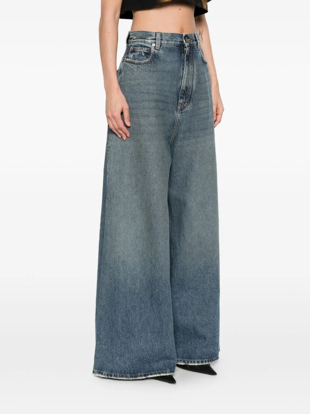 Flared Denim Jeans sold by Wanan Luxury product image thumbnail 5