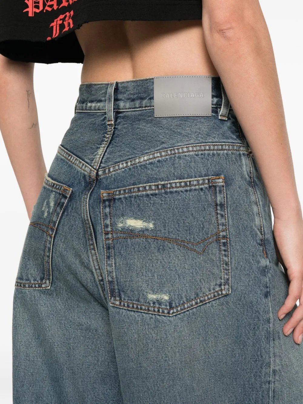 Flared Denim Jeans sold by Wanan Luxury product image thumbnail 3
