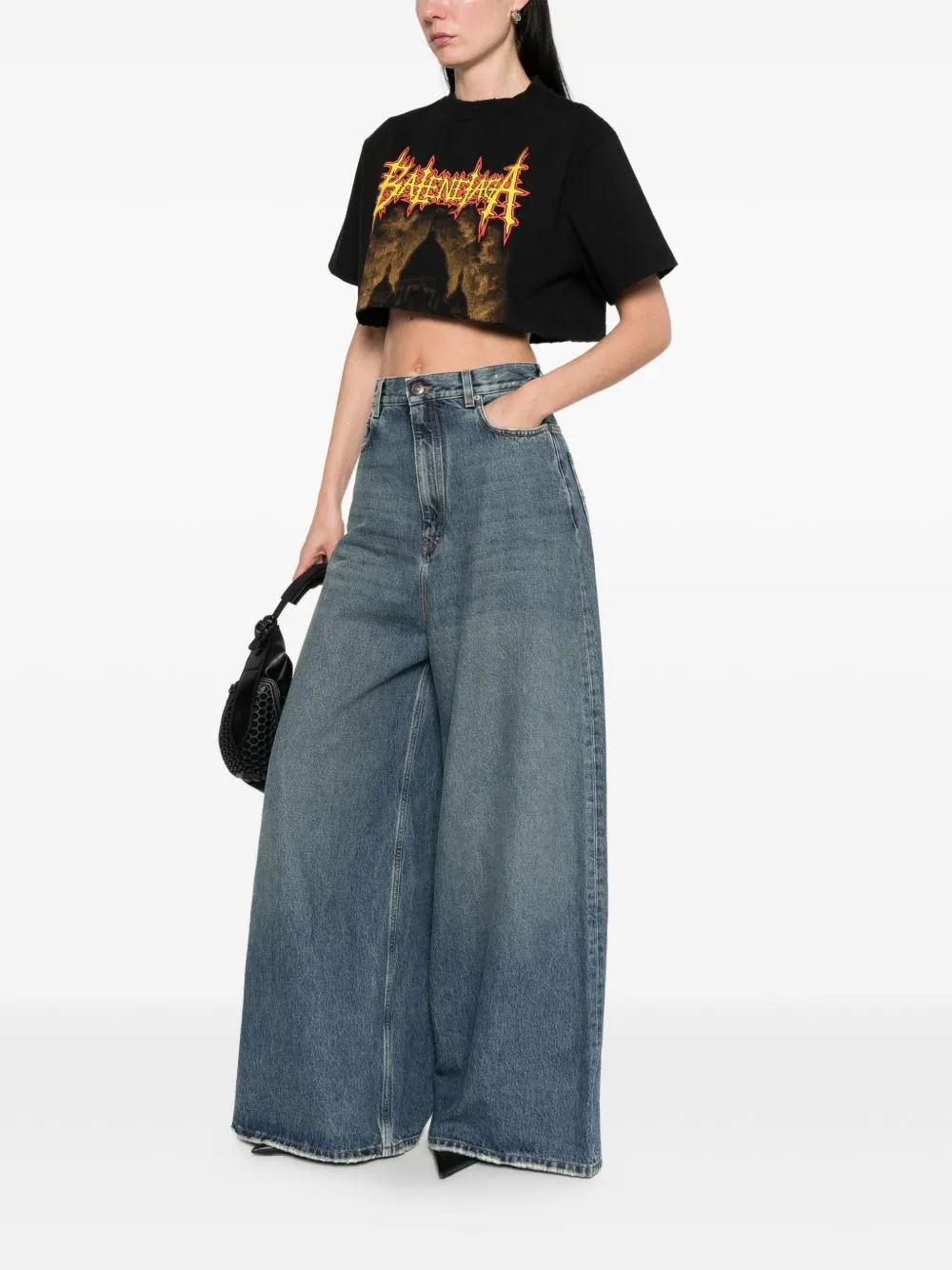 Flared Denim Jeans sold by Wanan Luxury product image thumbnail 4
