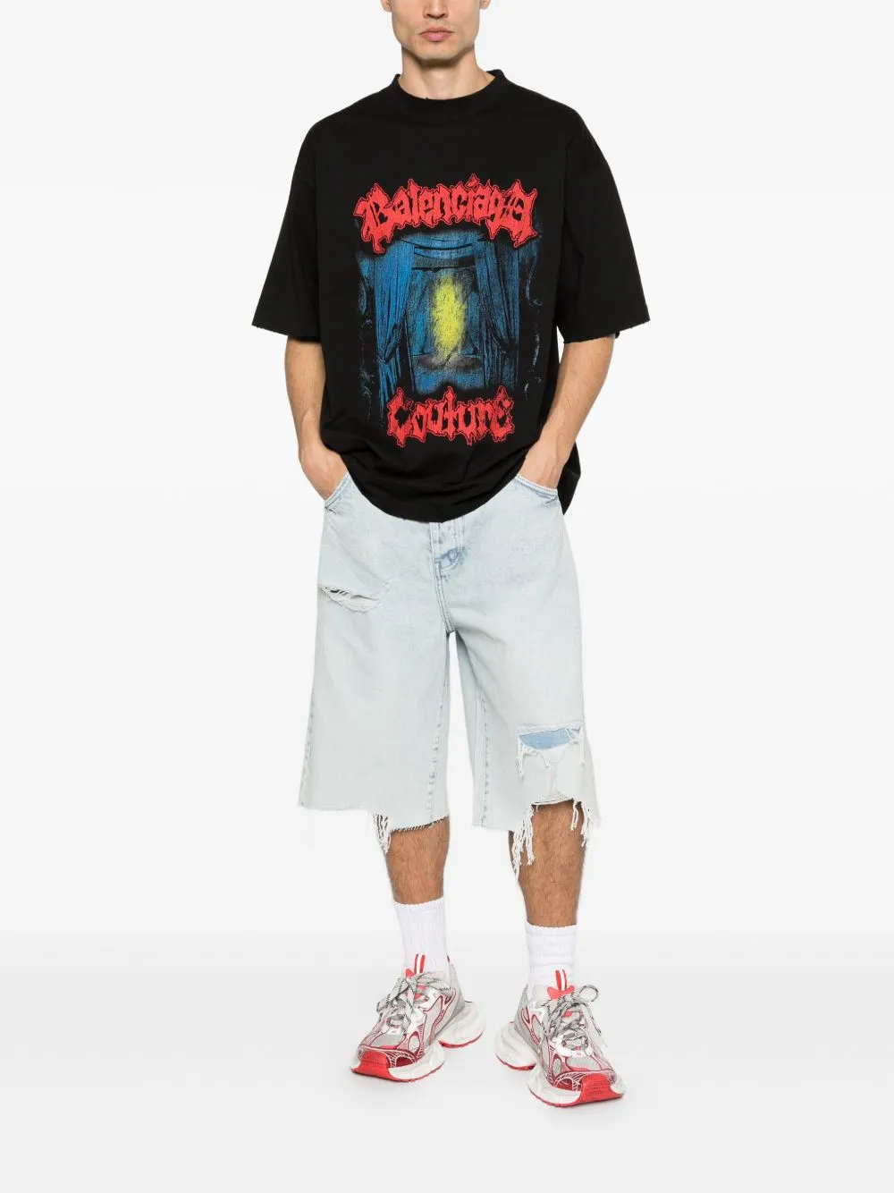 Printed Cotton T-Shirt sold by Wanan Luxury product image thumbnail 2