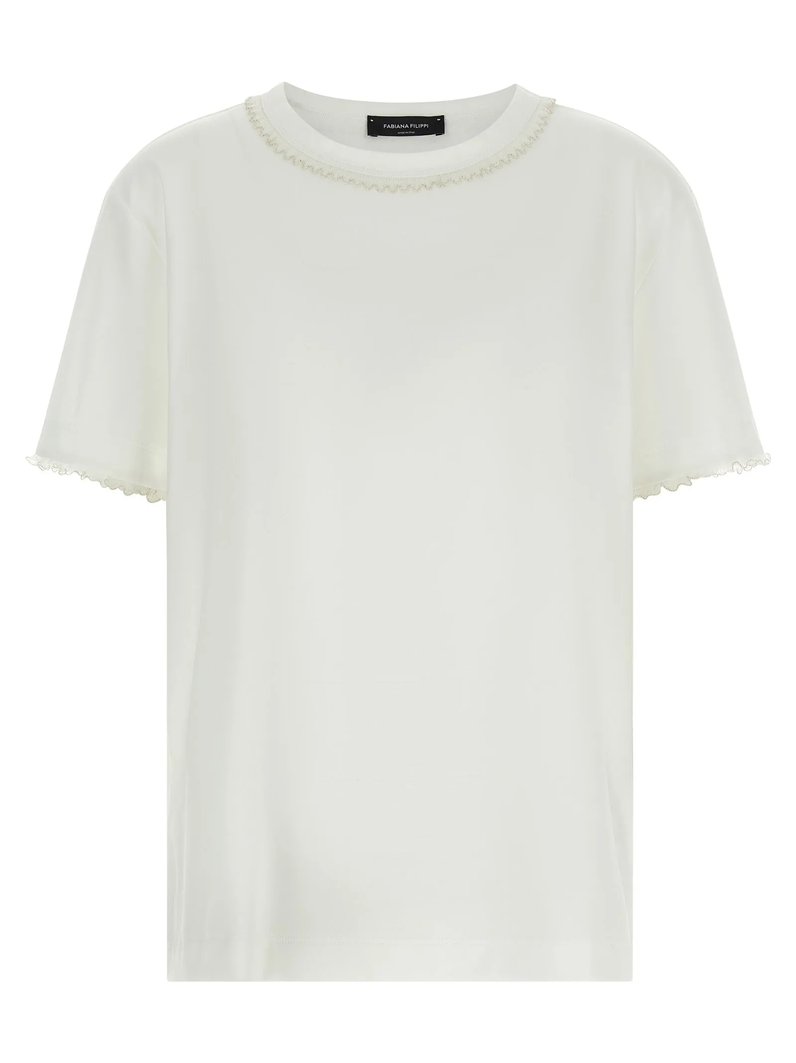 Embroidery T-Shirt White sold by Wanan Luxury