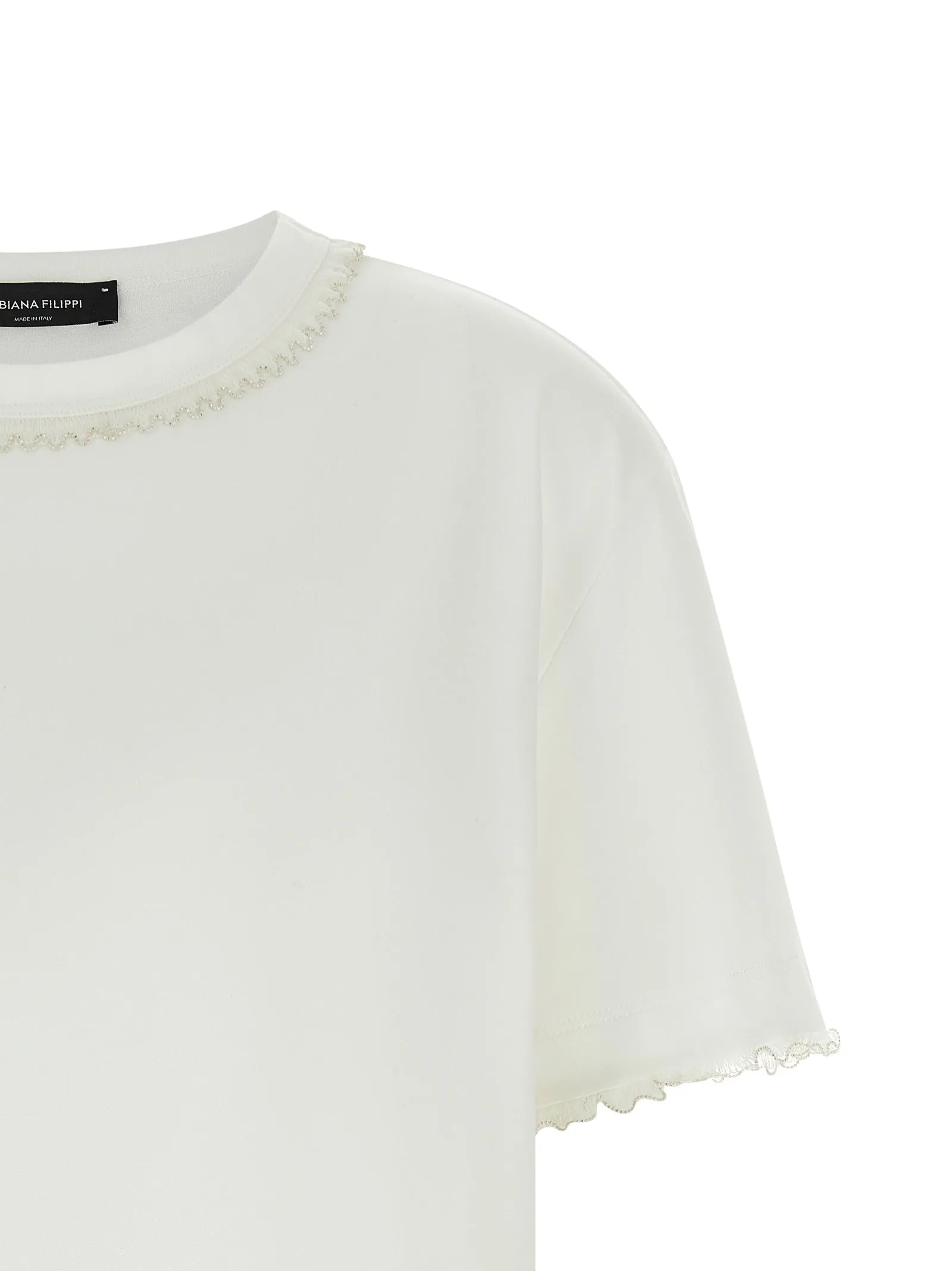 Embroidery T-Shirt White sold by Wanan Luxury product image thumbnail 3