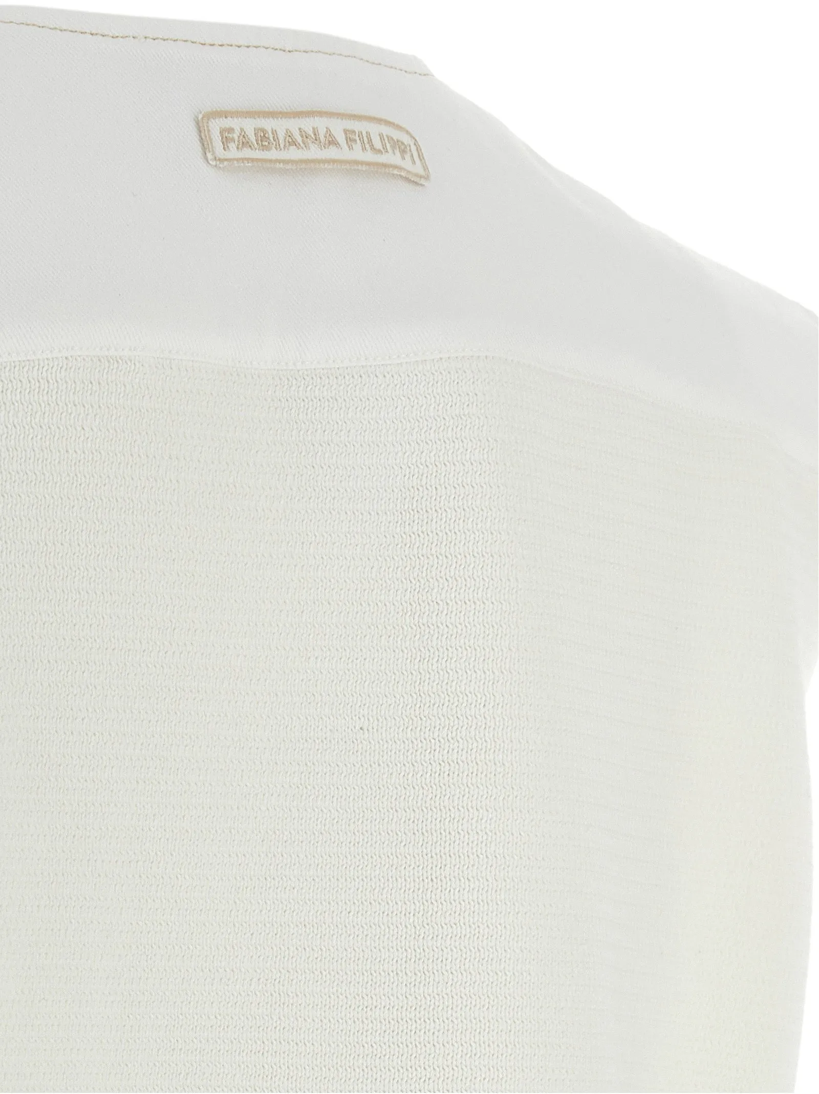 Denim And Knit Vest Gilet White sold by Wanan Luxury product image thumbnail 5